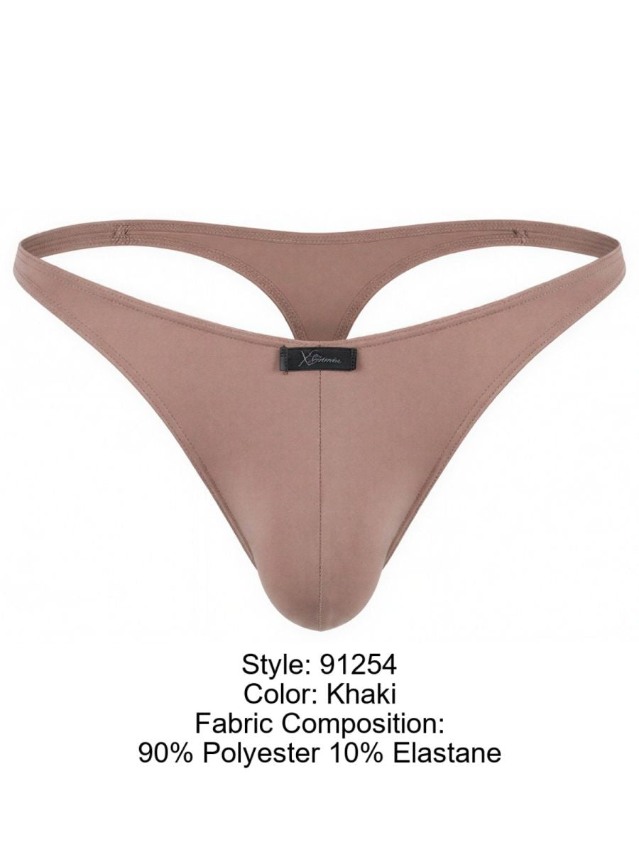 Xtremen 91254 Mens Soft & Comfortable Microfiber Thongs Khaki