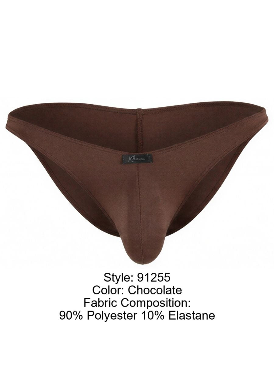 Xtremen 91255 Male Soft and Comfortable Microfiber Bikini Brief Chocolate