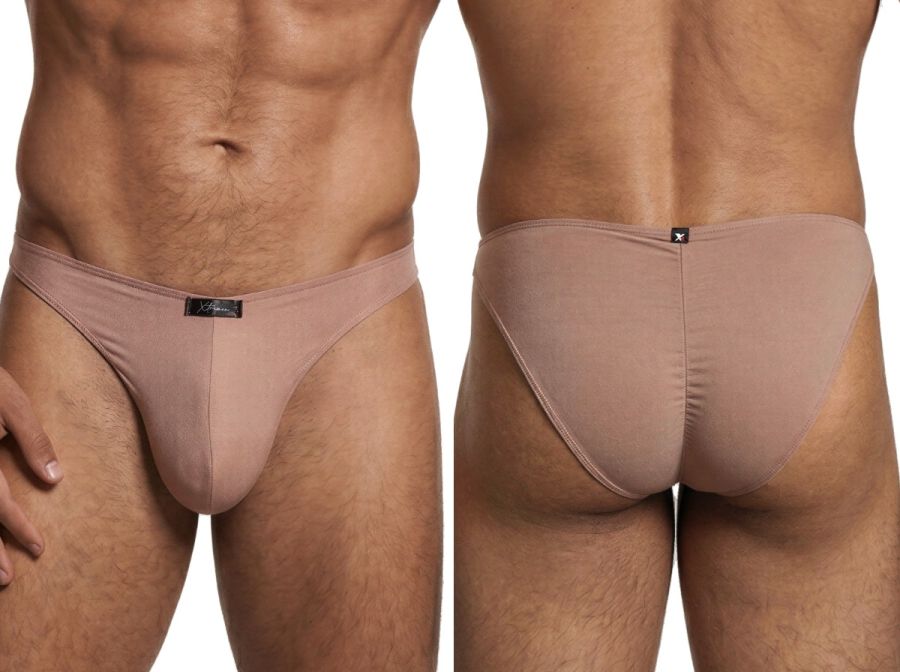 Xtremen 91255 Male Soft and Comfortable Microfiber Bikini Brief Khaki