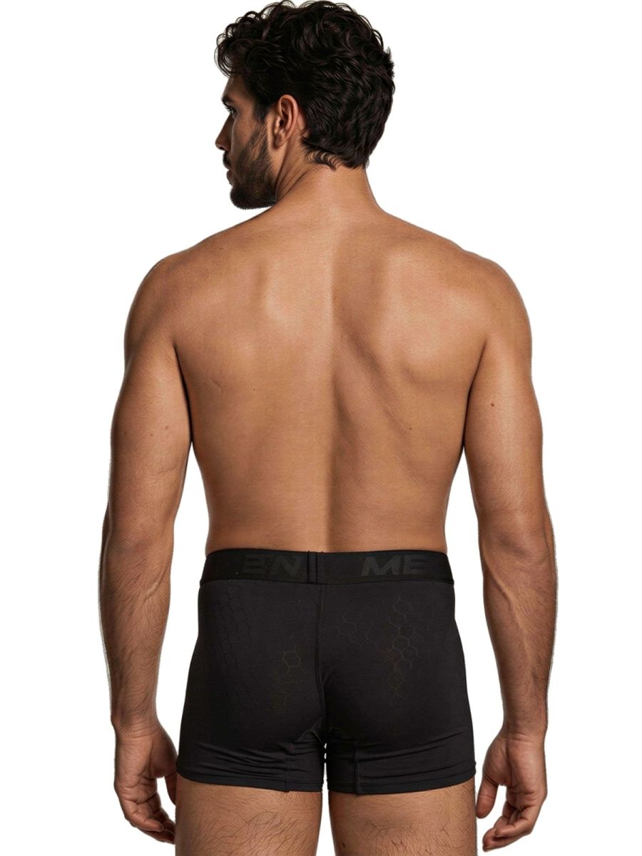 Xtremen 91256 Mens Soft & Comfortable Microfiber Boxer Briefs Black