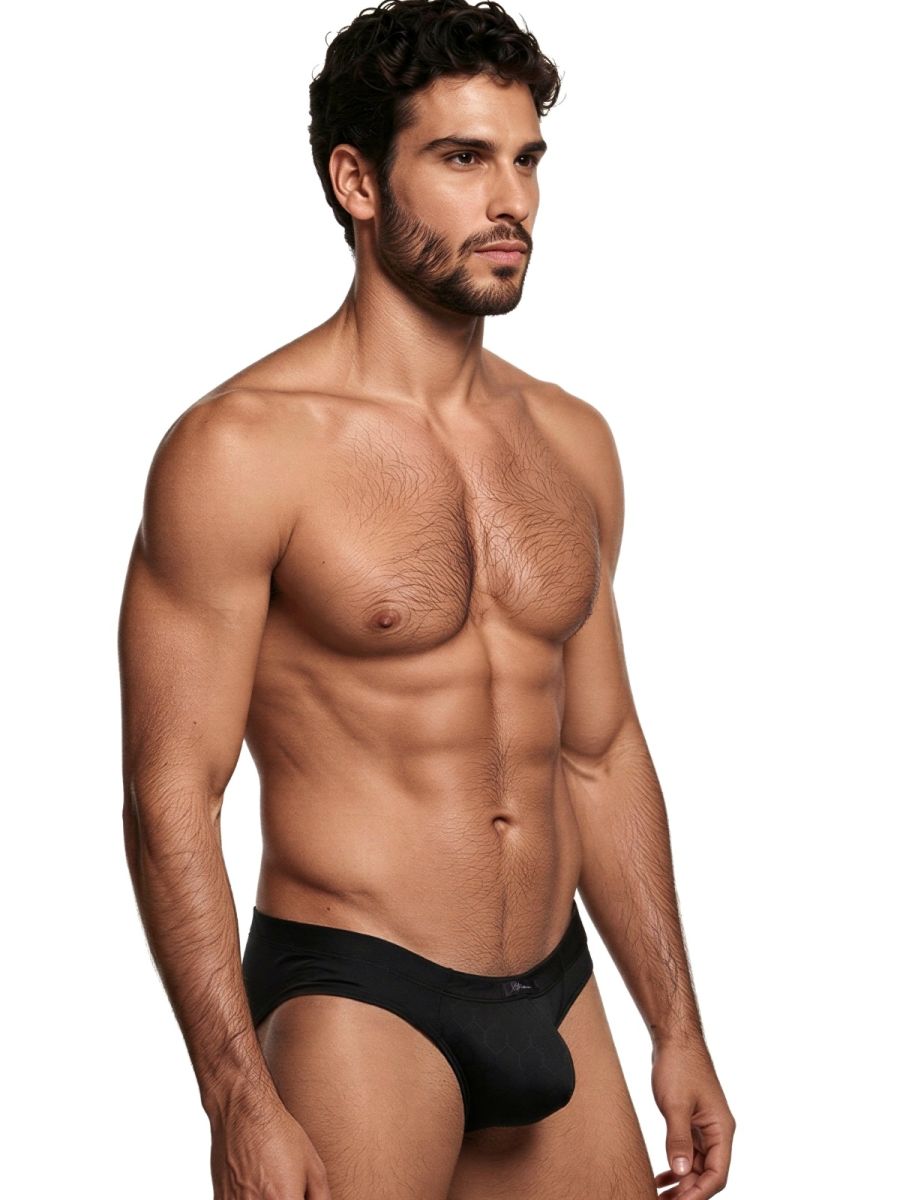 Xtremen 91258 Mens Soft & Comfortable Microfiber Briefs Black