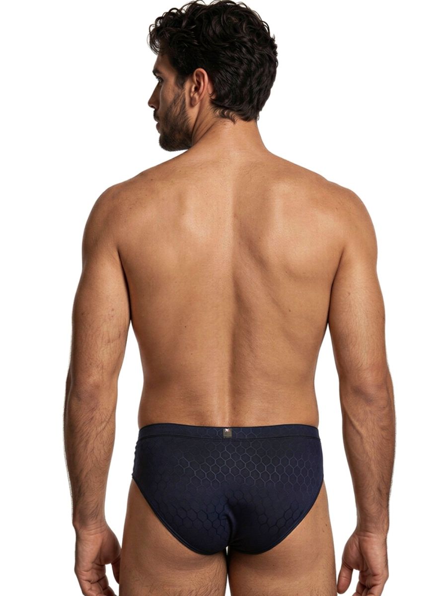 Xtremen 91258 Mens Soft & Comfortable Microfiber Briefs Dark Blue