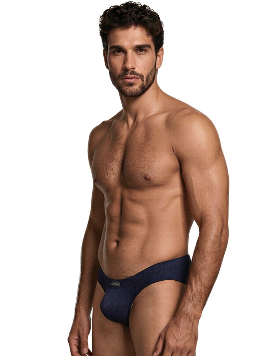 Xtremen 91258 Mens Soft & Comfortable Microfiber Briefs Dark Blue