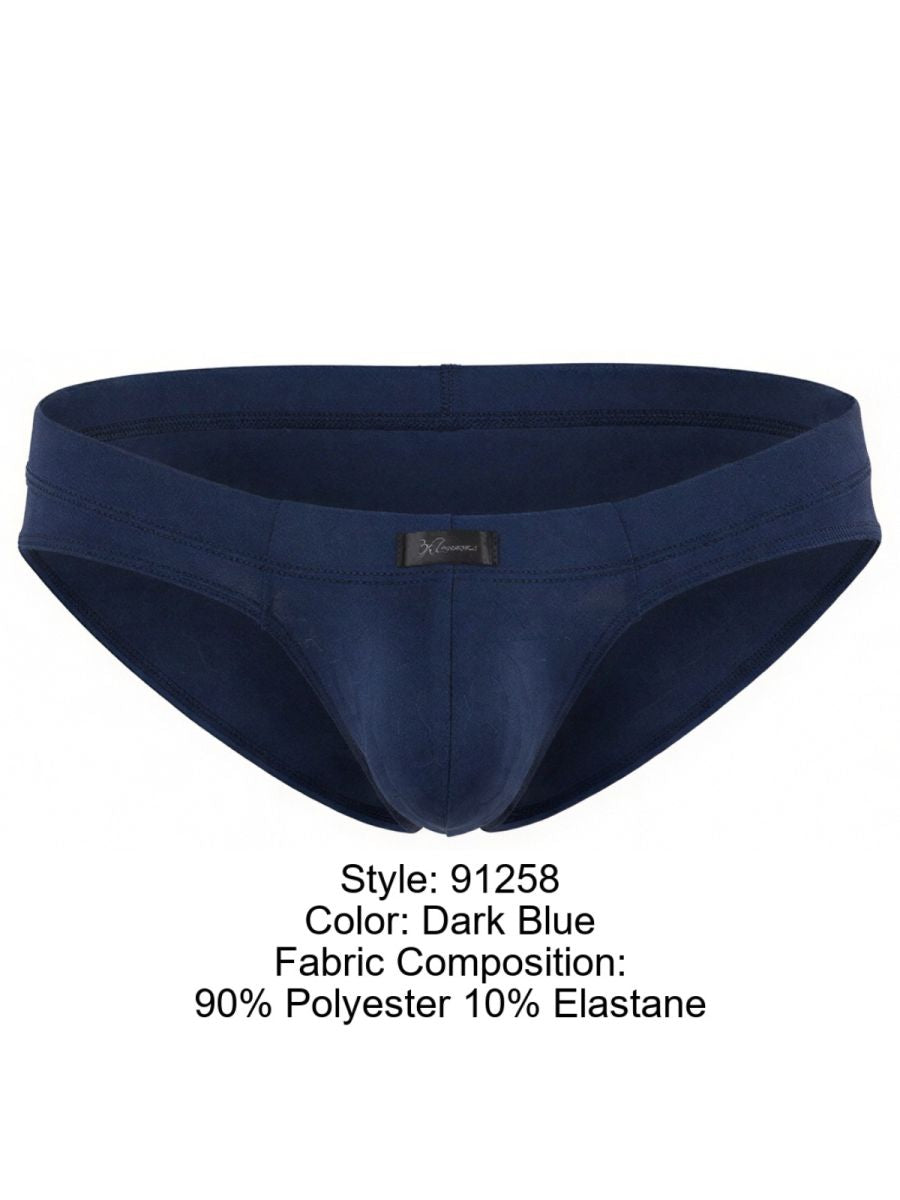 Xtremen 91258 Mens Soft & Comfortable Microfiber Briefs Dark Blue