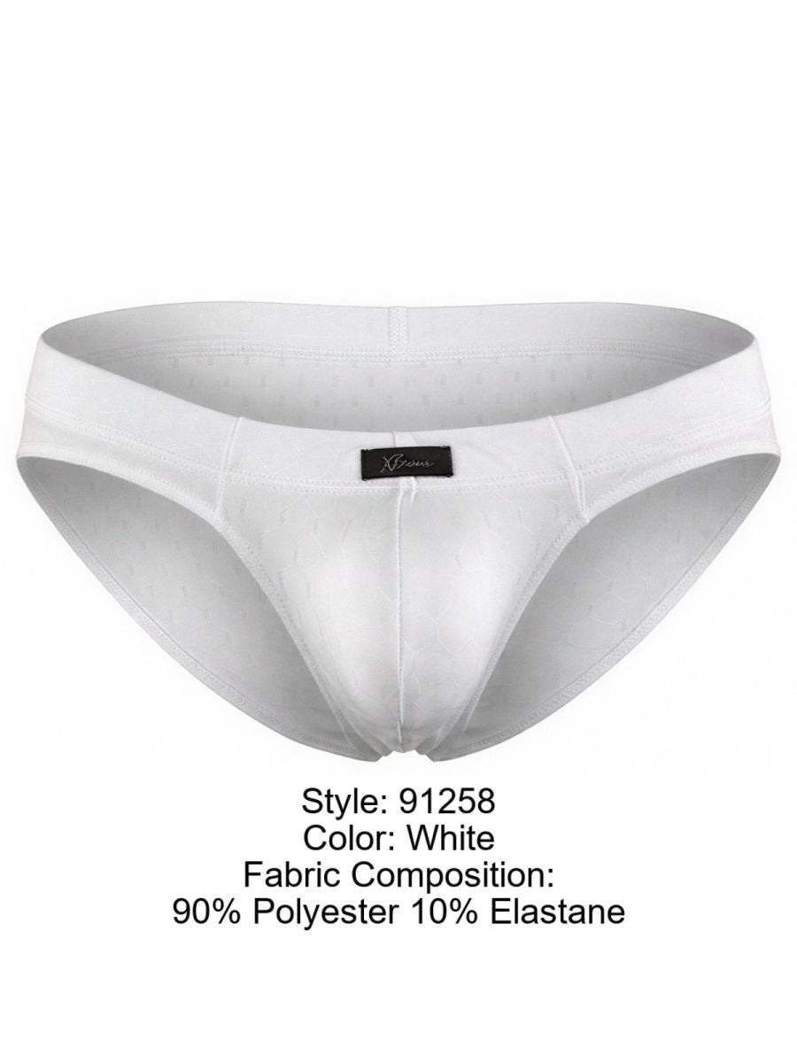 Xtremen 91258 Mens Soft & Comfortable Microfiber Briefs White