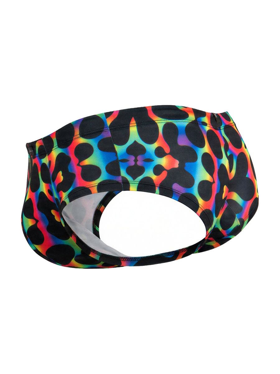 Xtremen 91283 Ultimate Low-Rise Rainbow Printed Briefs Mushroom