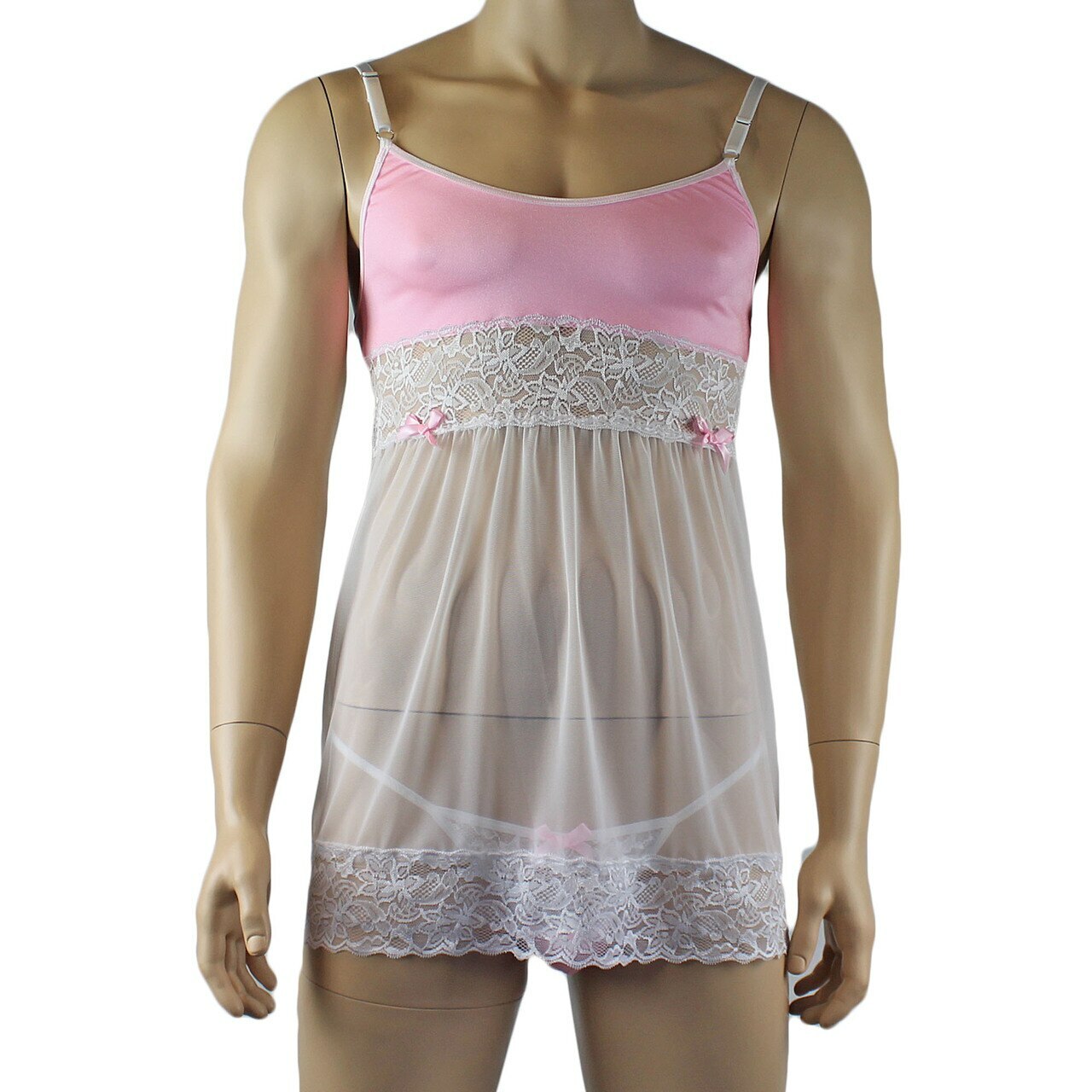 Mens Joanne Sexy Lingerie Babydoll with G string - Sizes up to 3XL (li