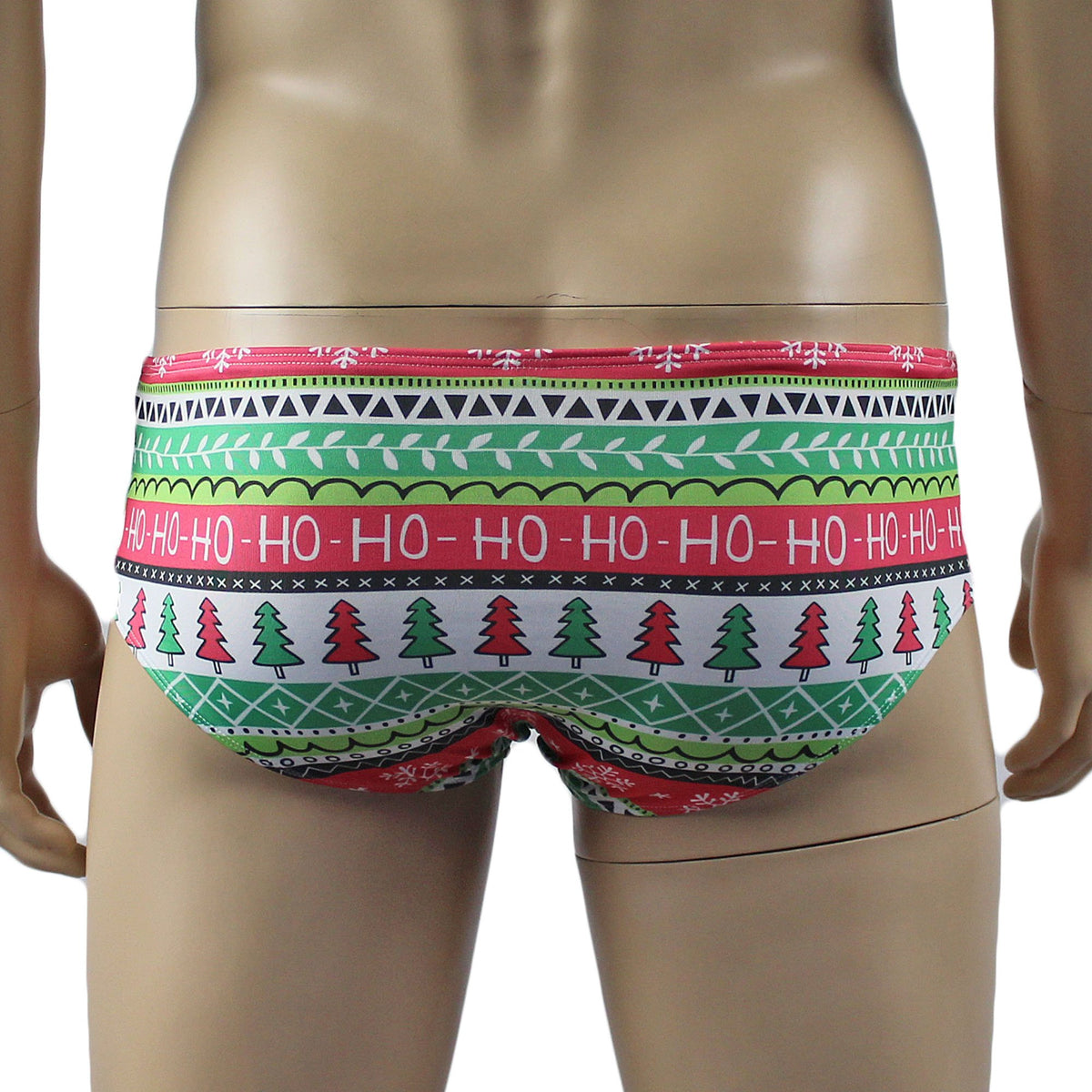 Christmas Gift Wrap Mens Crop Top Bra & Boxer Shorts Xmas Underwear