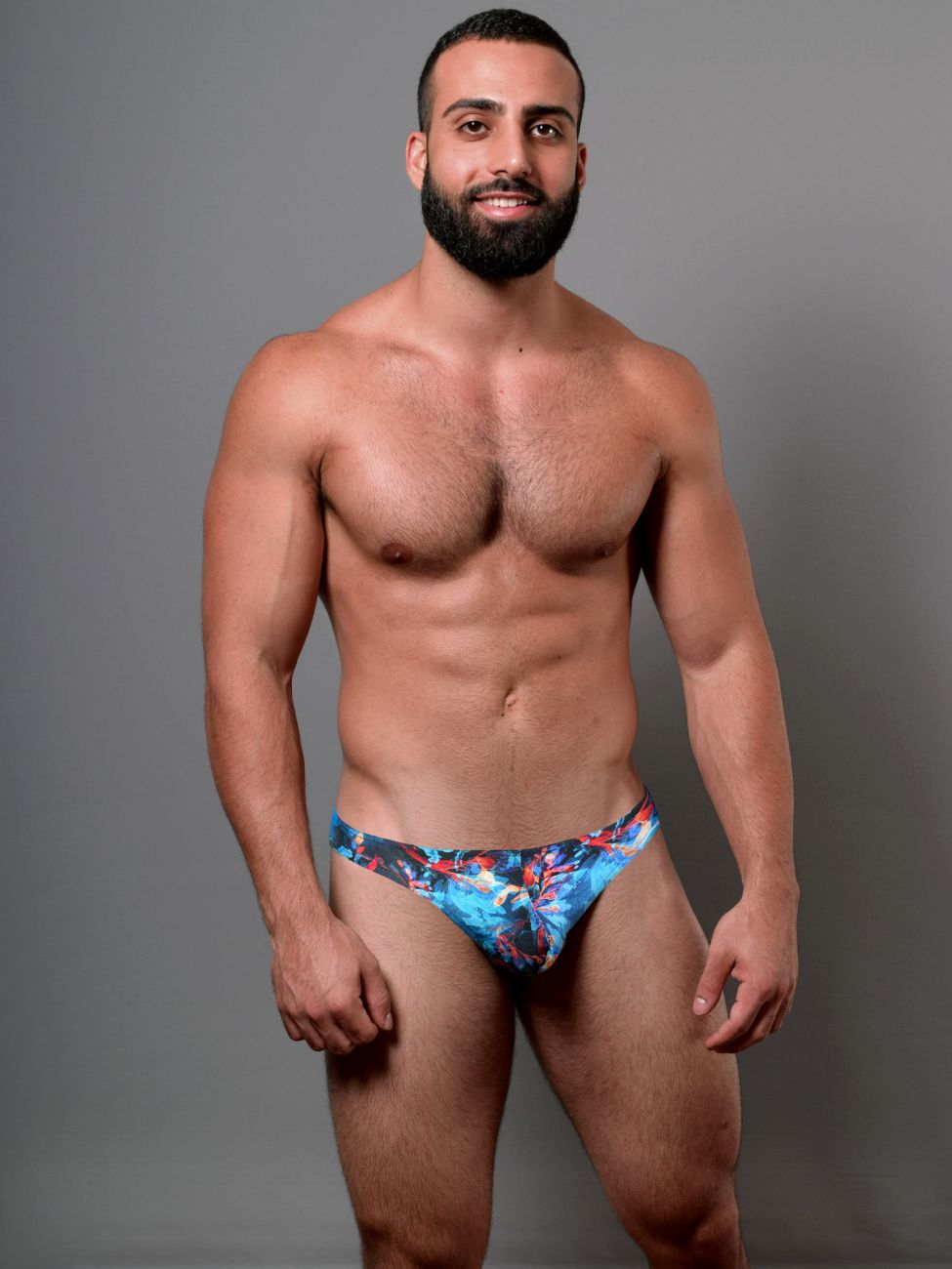 Doreanse 1341-PRN Deep Sea Mens Thong Printed