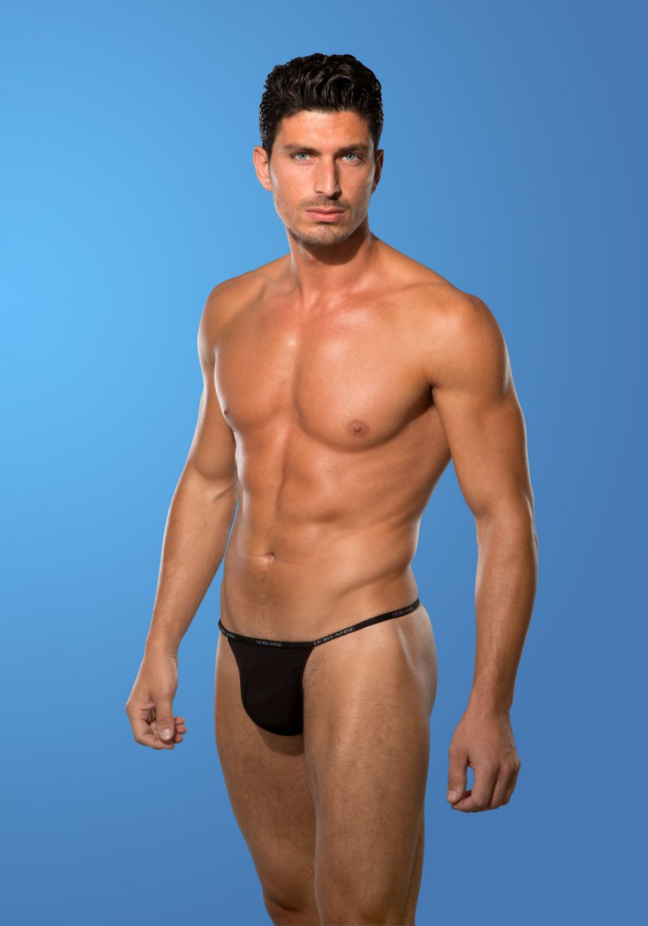 Doreanse 1390-BLK Aire Mens Thong Black