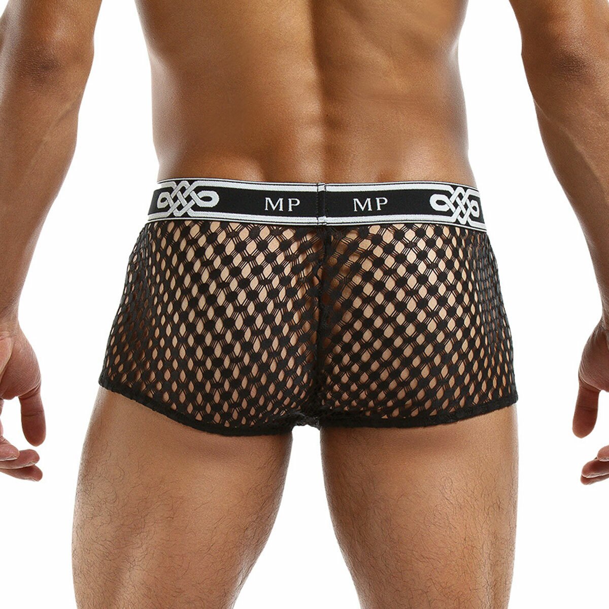Mens Peep Show Mini Short Black