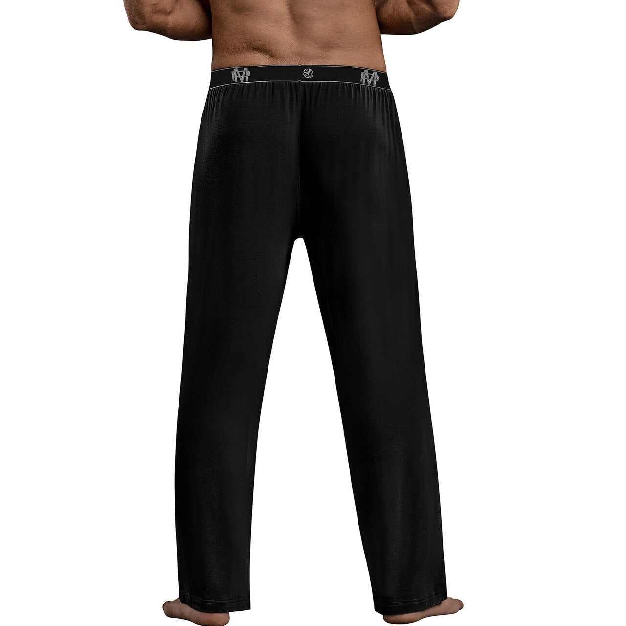 Mens Bamboo Long PJ Pants Black