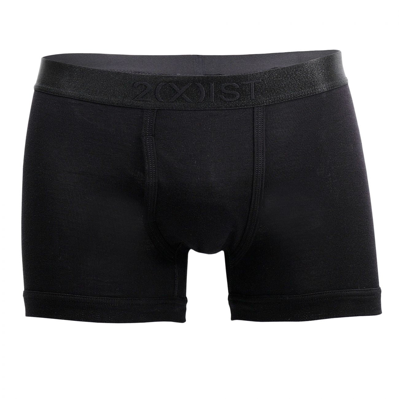 2(X)IST 3104100401 Pima Cotton Boxer Briefs Black