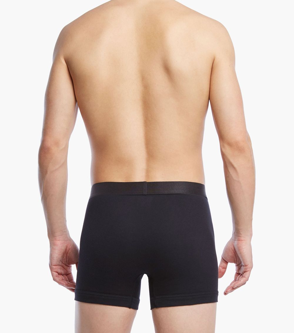 2(X)IST 3104100401 Pima Cotton Boxer Briefs Black