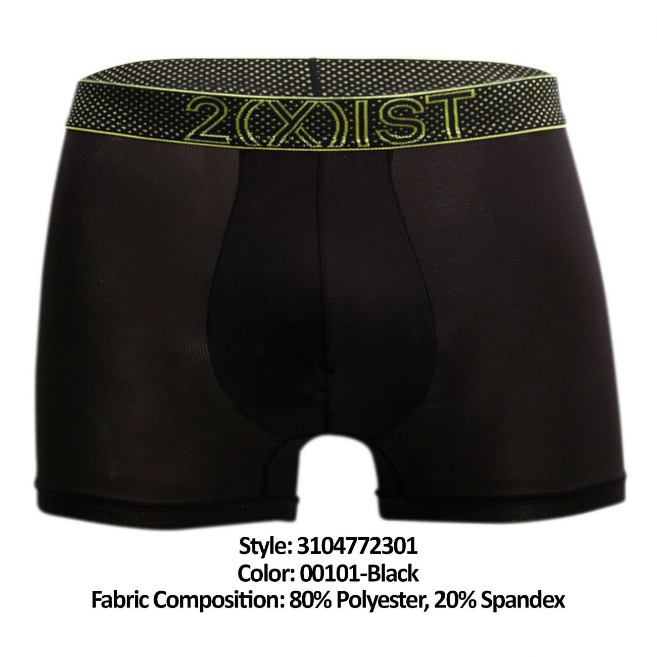 2(X)IST 3104772301 Speed Dri Mesh Trunk Black