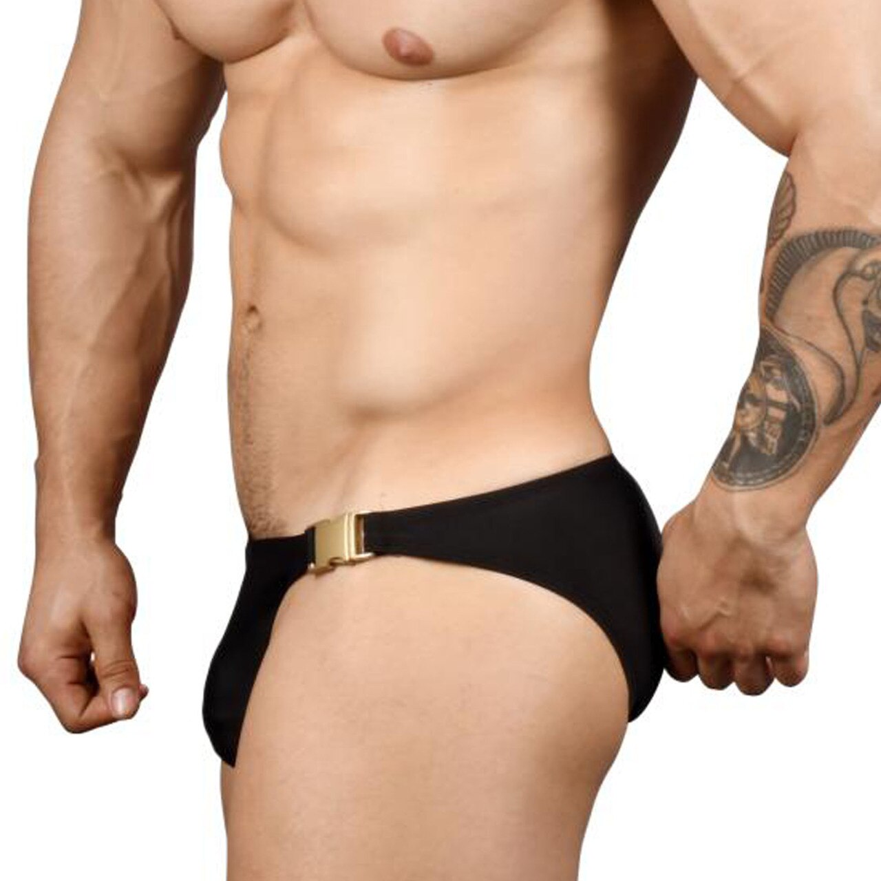 Mens Andrew Christian Buckle Micro Bikini w/ Almost Naked