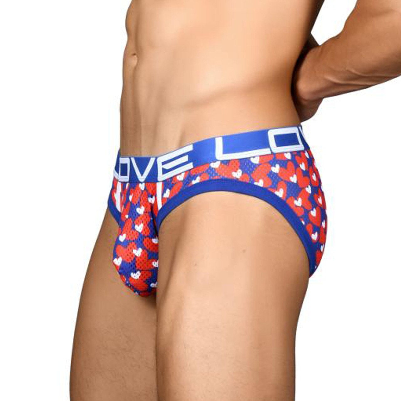 SALE - Mens Andrew Christian Love Sweetheart Mesh Brief w/ Almost Naked