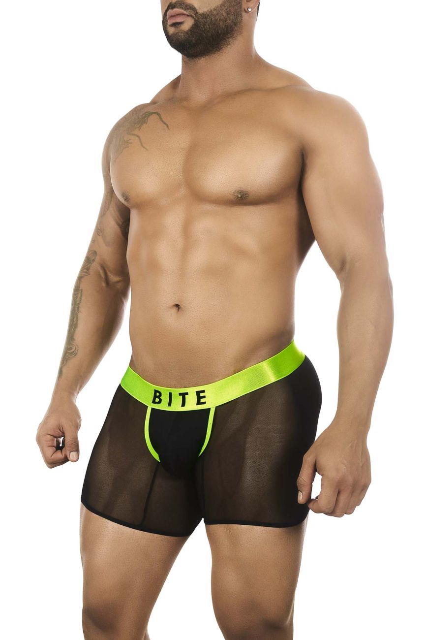 BiteWear BW2023103 Luminous Lime Trunks Black Green