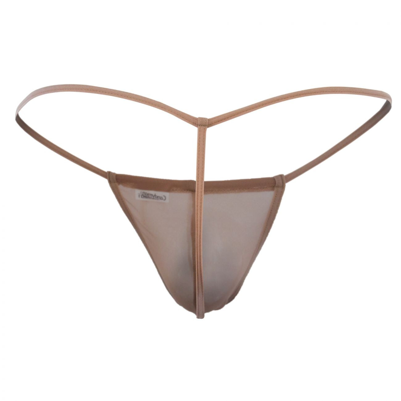 CandyMan 99246X Micro Mesh Thong Beige Plus Sizes