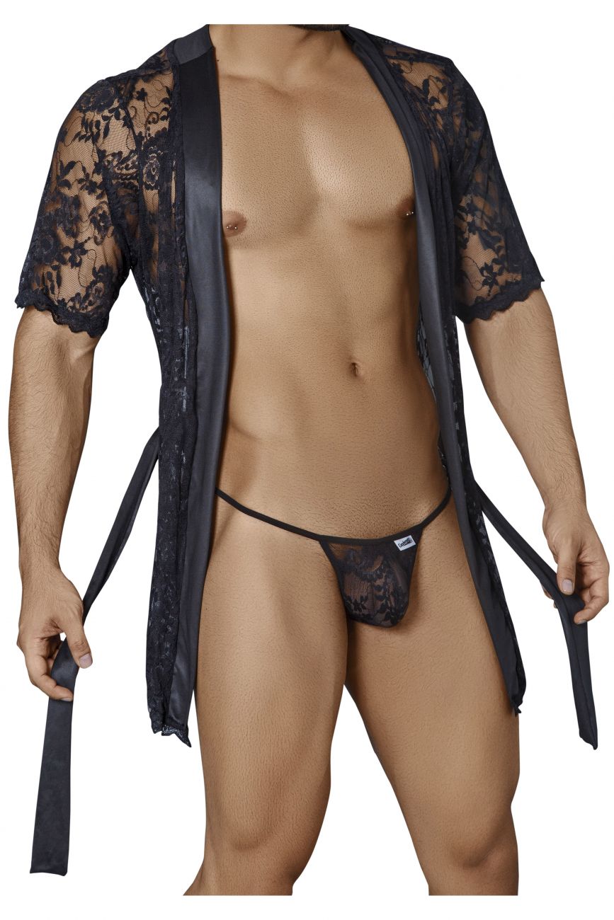 CandyMan 99322 Lace Kimono with Thong