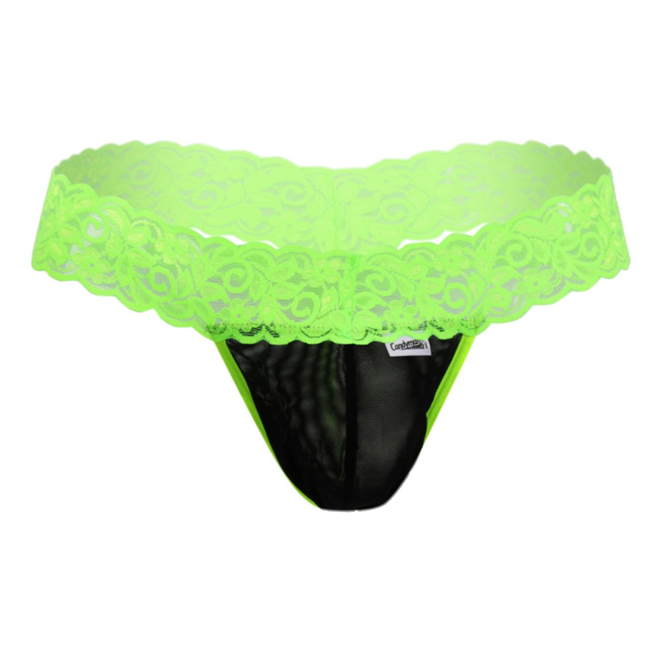 CandyMan 99370X Alluring Thongs Hot Green Plus Sizes