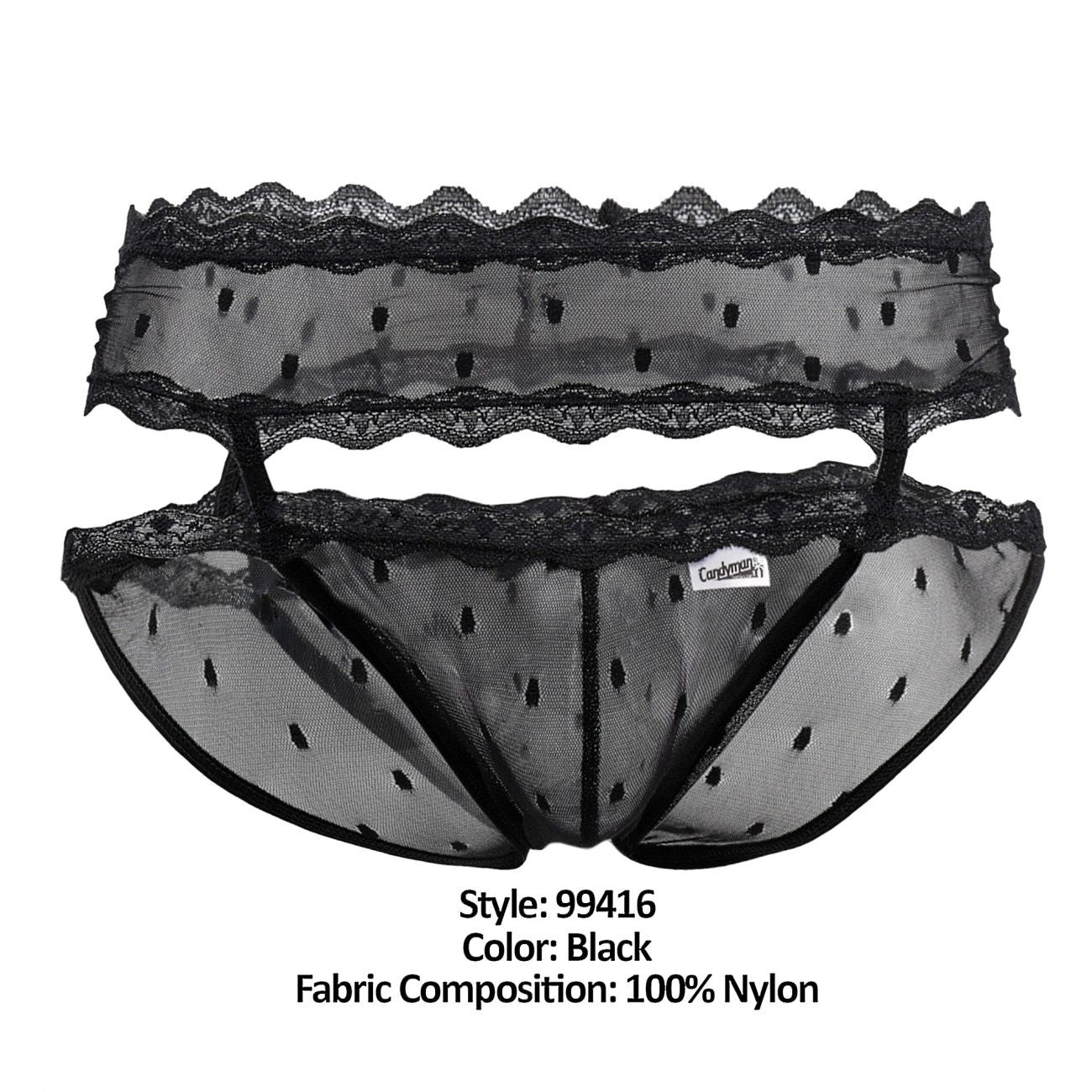 CandyMan 99416 Garter Belt Briefs