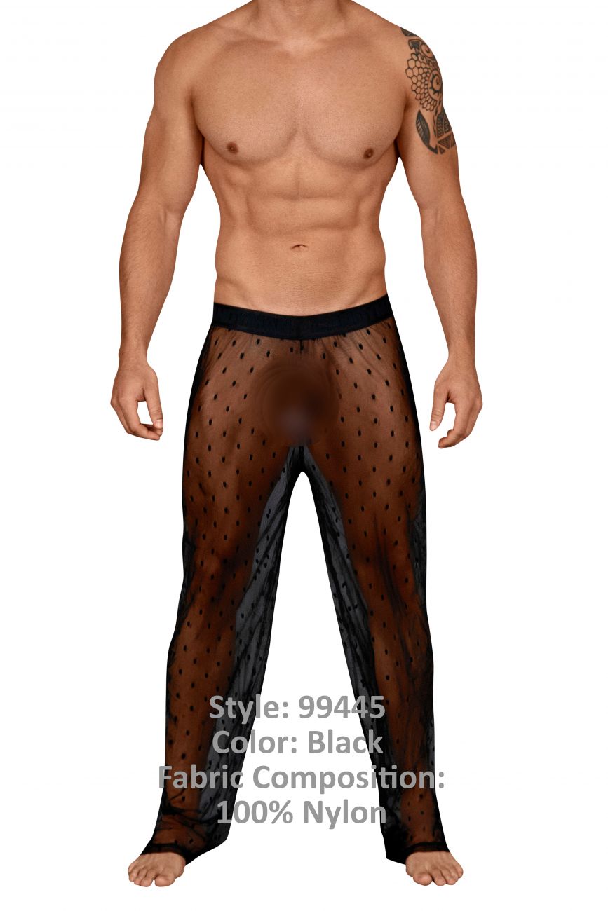SALE - CandyMan 99445 Lace Lounge Pants Black