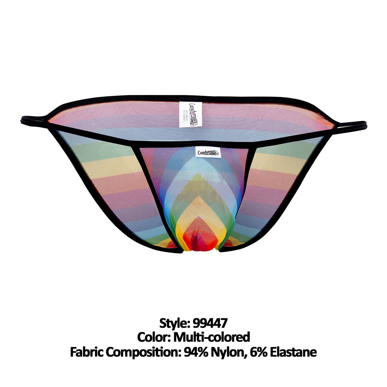 CandyMan 99447 Rainbow Pride Bikini Multi Coloured