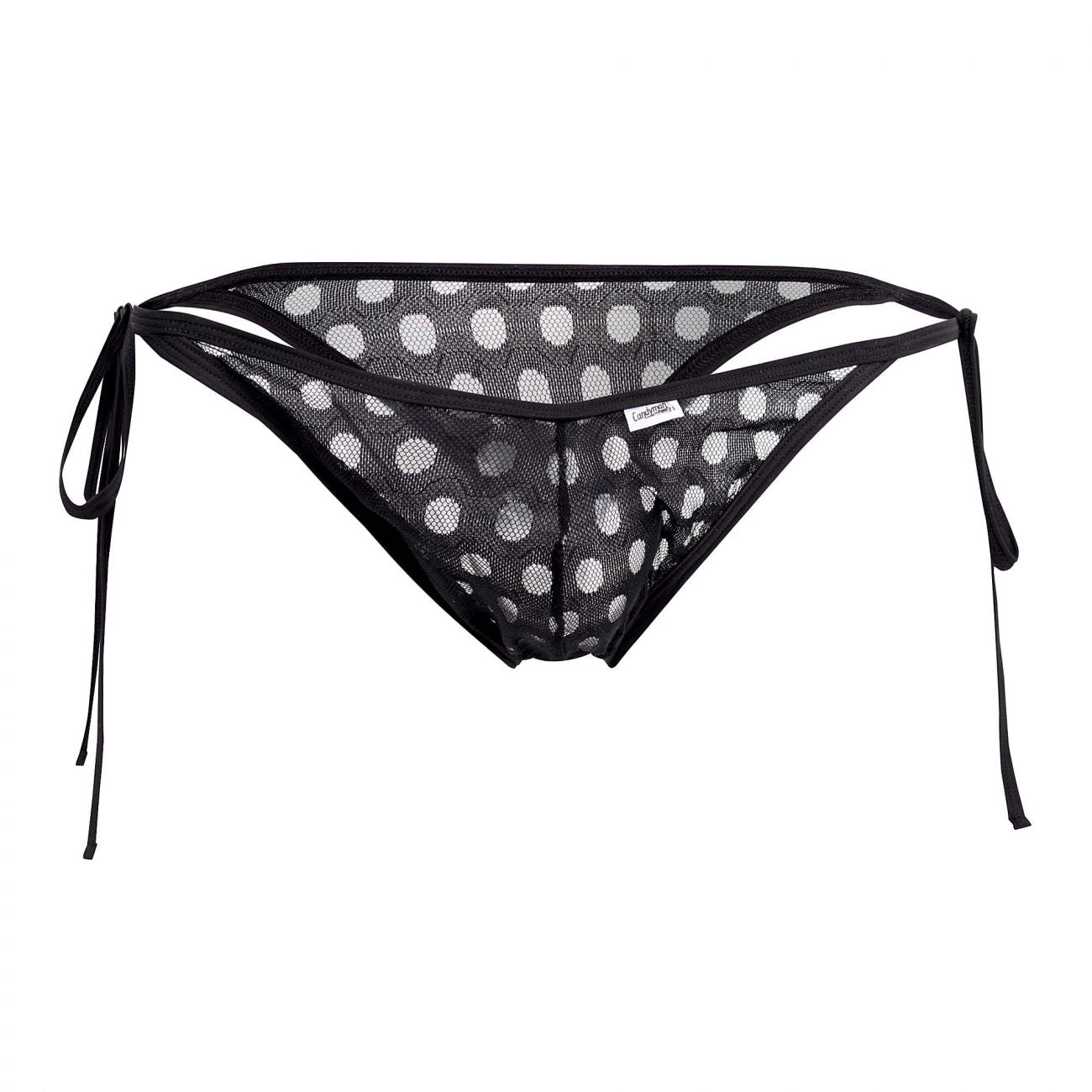 CandyMan 99505 Tie-Side Lace Thongs Black