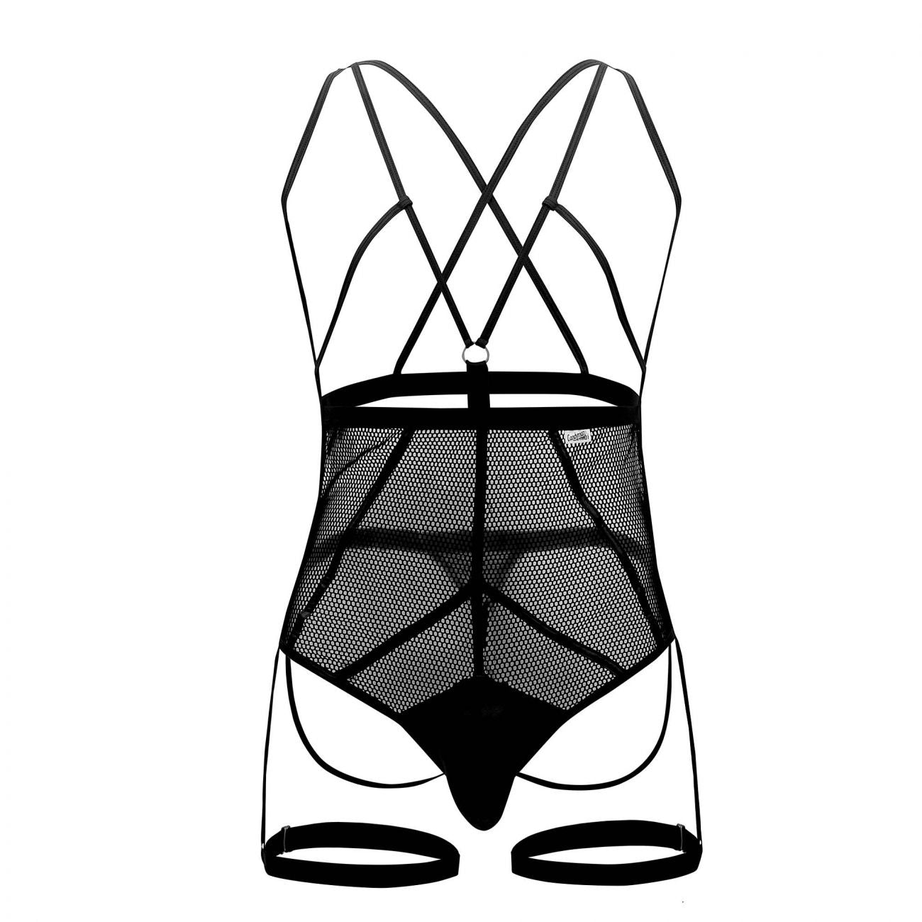 CandyMan 99542 Garter Bodysuit Black