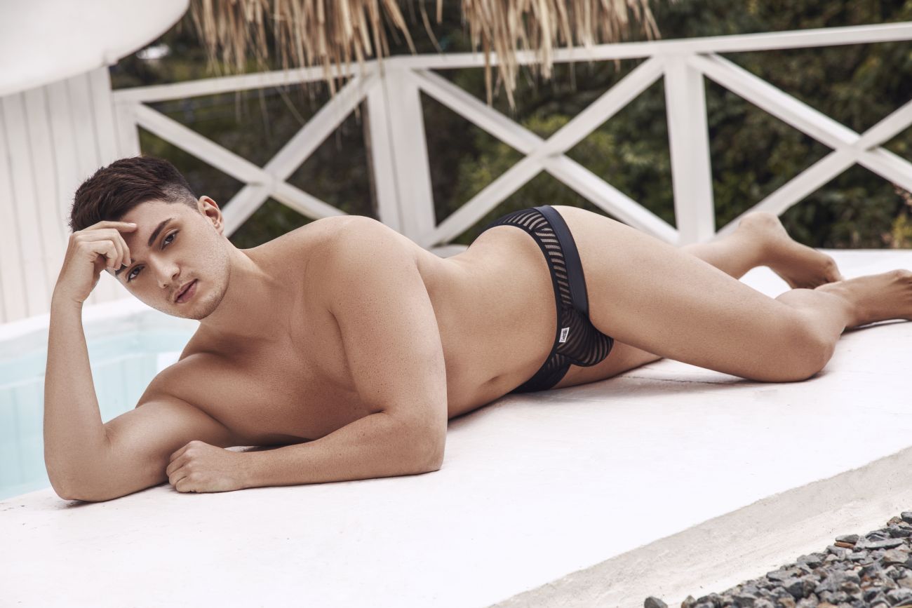 CandyMan 99545 Stripes Briefs Black