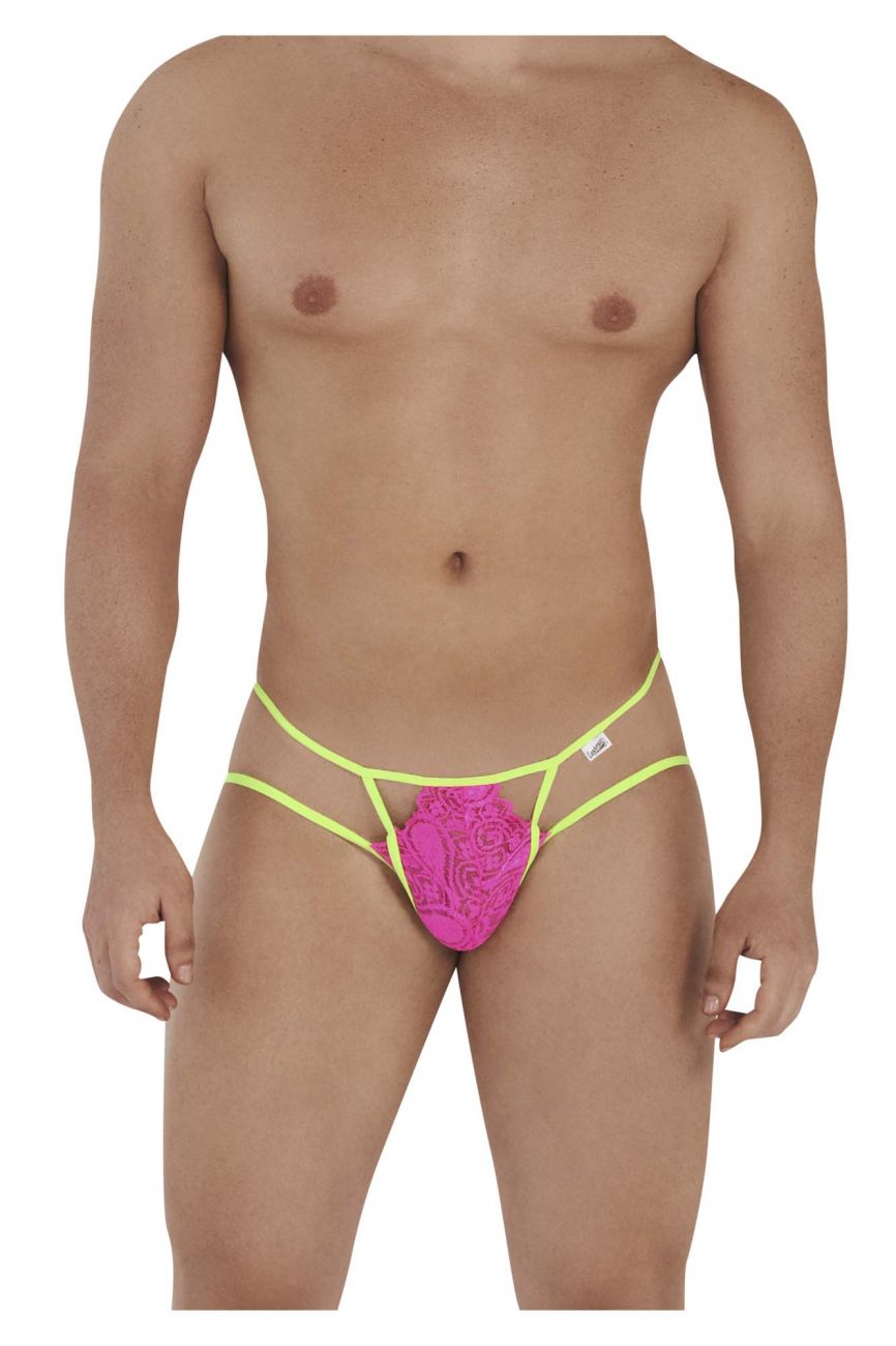 CandyMan 99559 Lace Jockstrap Hot Pink