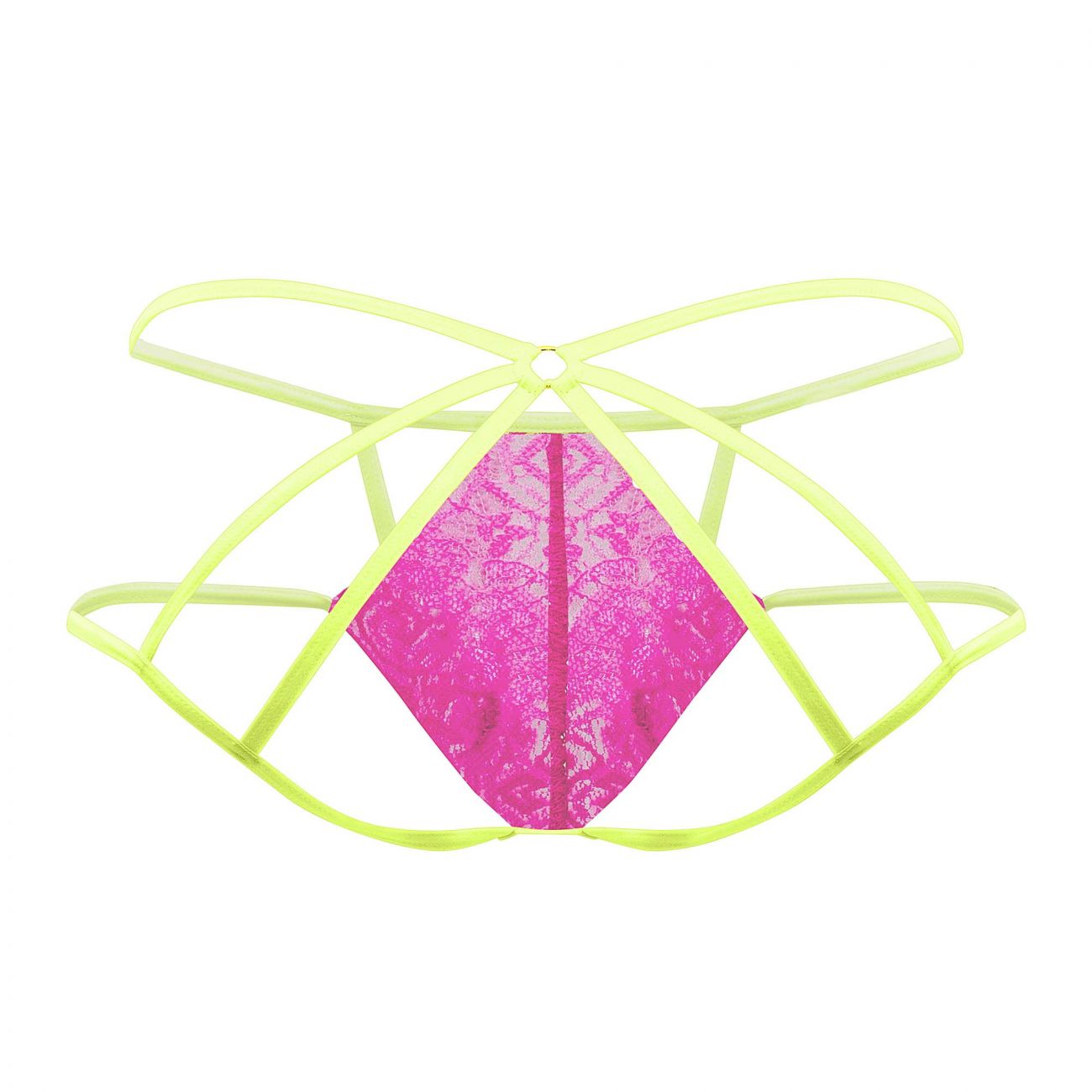 CandyMan 99559 Lace Jockstrap Hot Pink