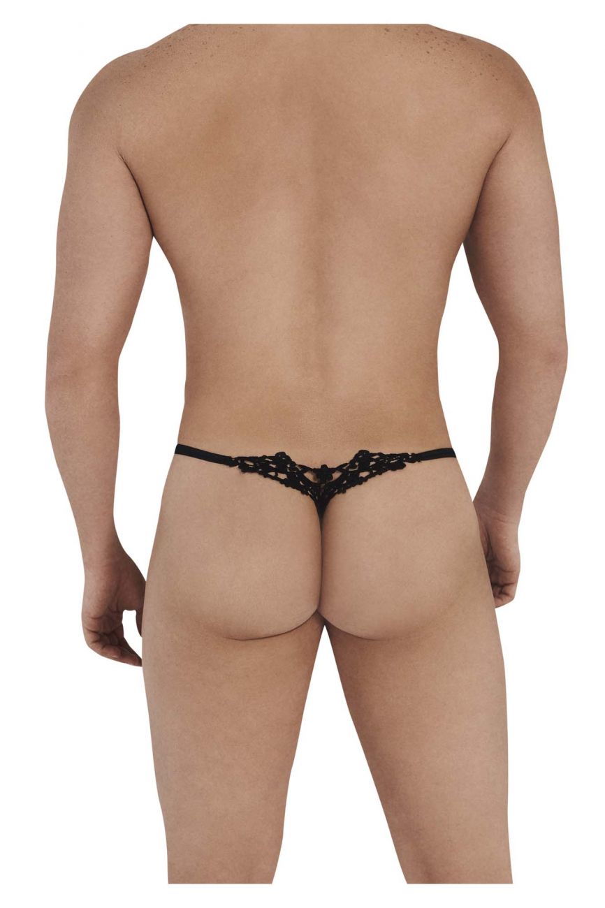 CandyMan 99563 Mesh-Lace G-String Black