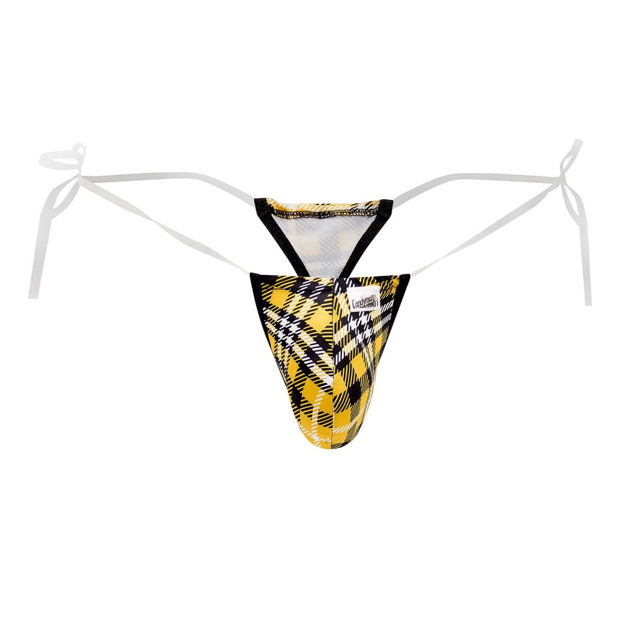 CandyMan 99571 Invisible Strap Micro G-String Yellow Print