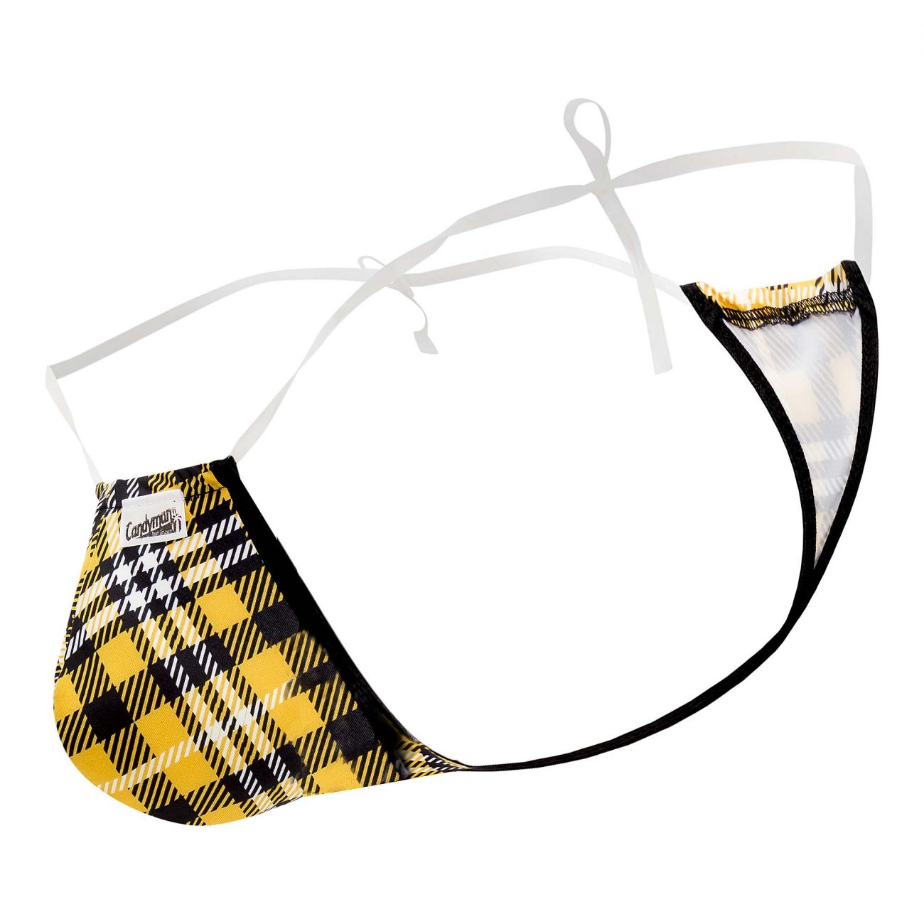 CandyMan 99571 Invisible Strap Micro G-String Yellow Print