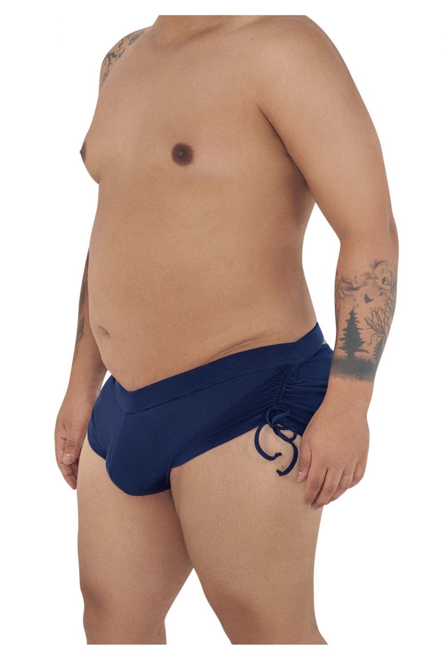CandyMan 99602X Lounge Pajama Shorts Boxers Navy Plus Sizes