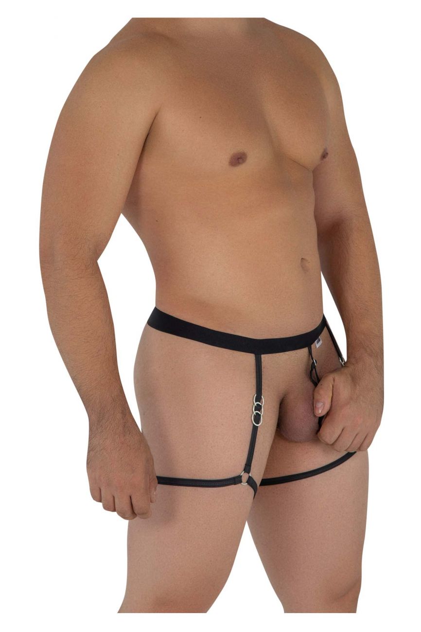 CandyMan 99614 Cock-Ring Garter Black