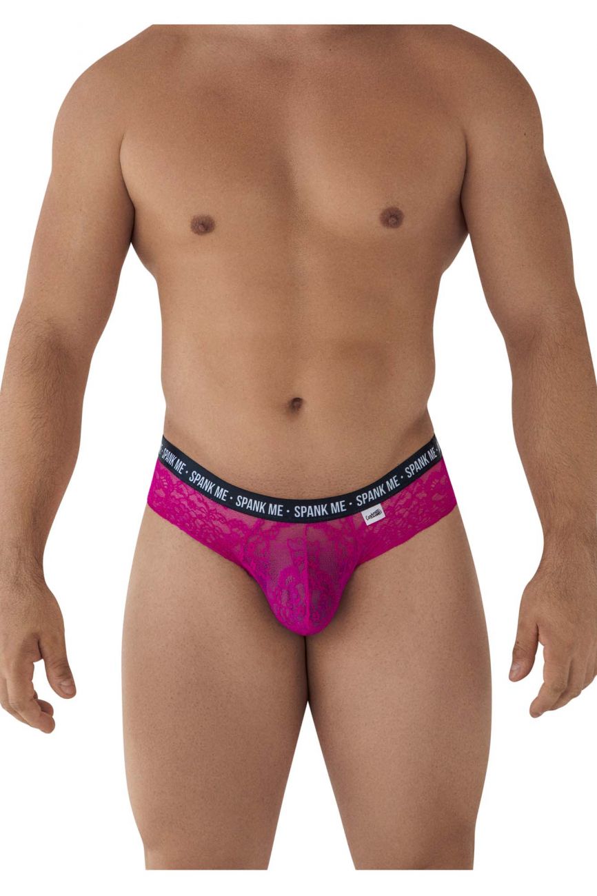 CandyMan 99615 Spank Me Lace Briefs Pink