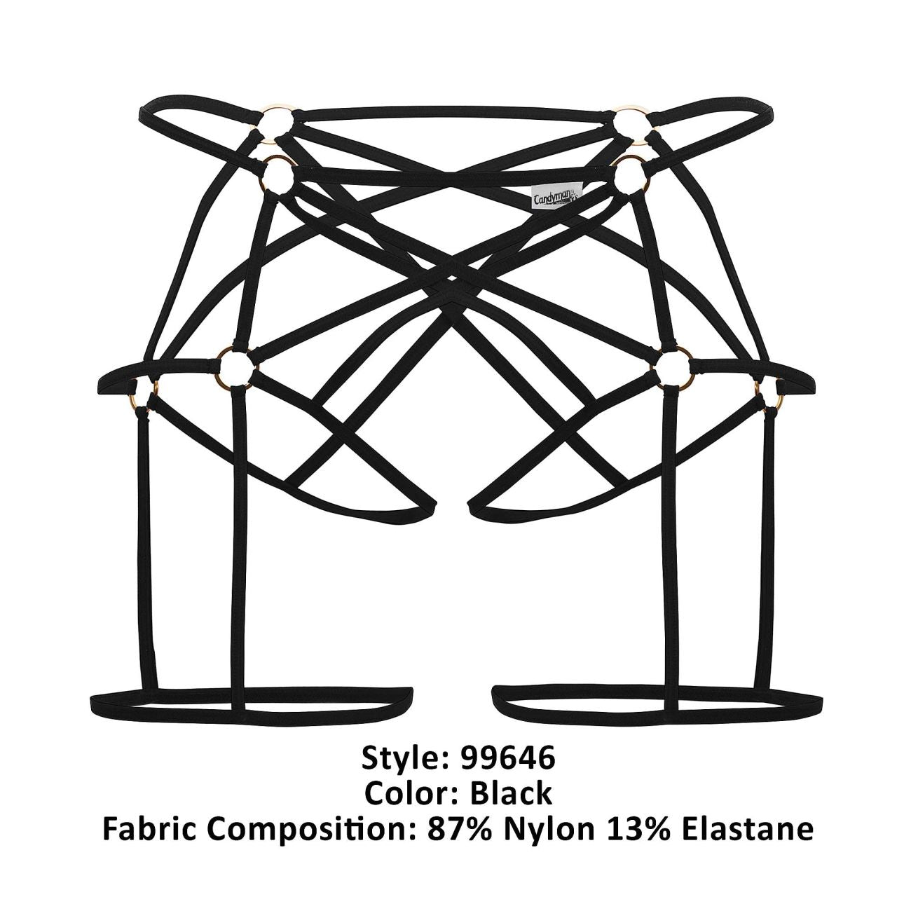 CandyMan 99646 Cage Jockstrap Black