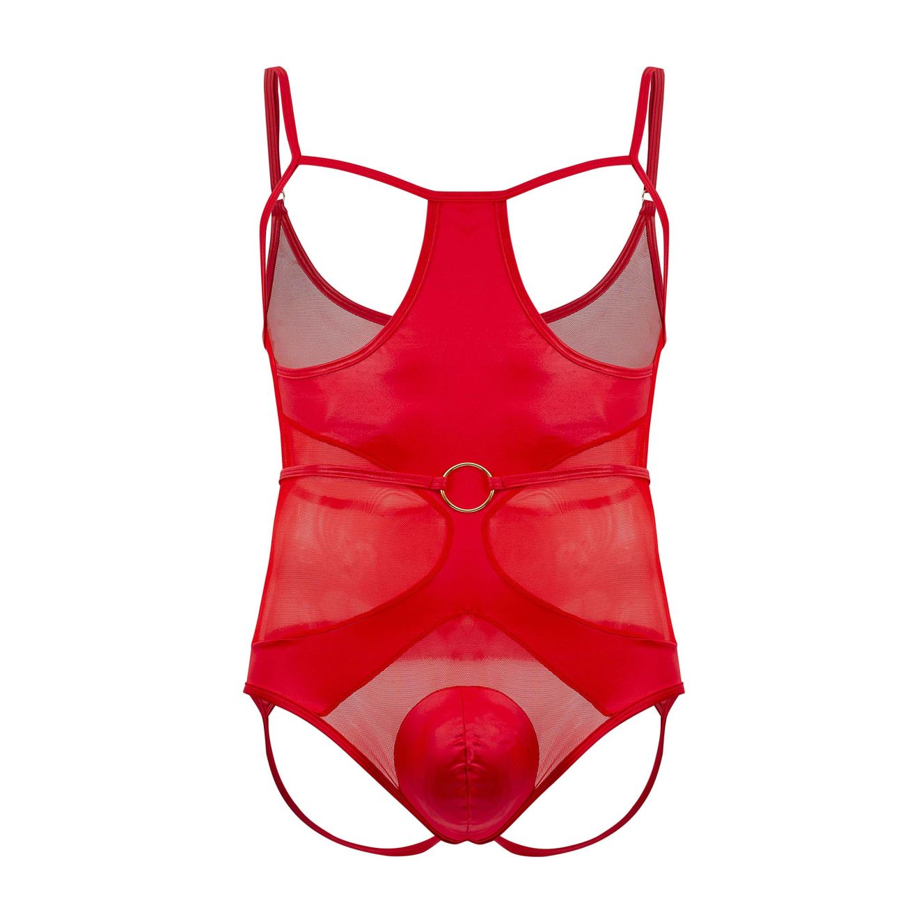 CandyMan 99670 Harness Bodysuit Red