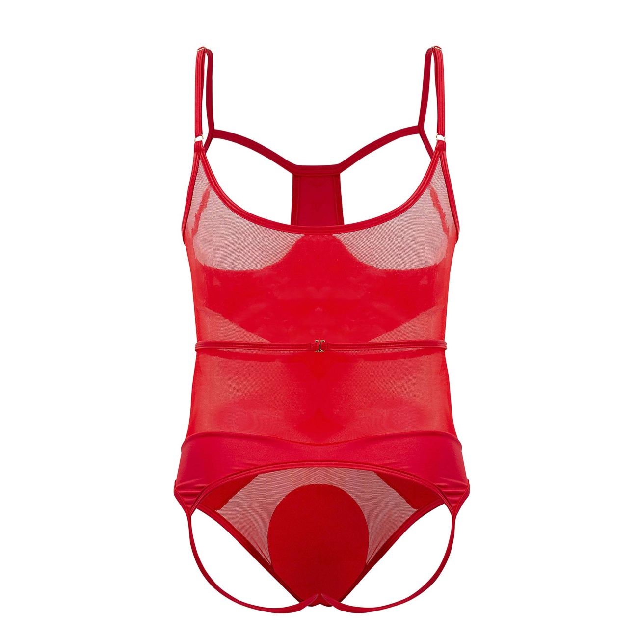 CandyMan 99670 Harness Bodysuit Red