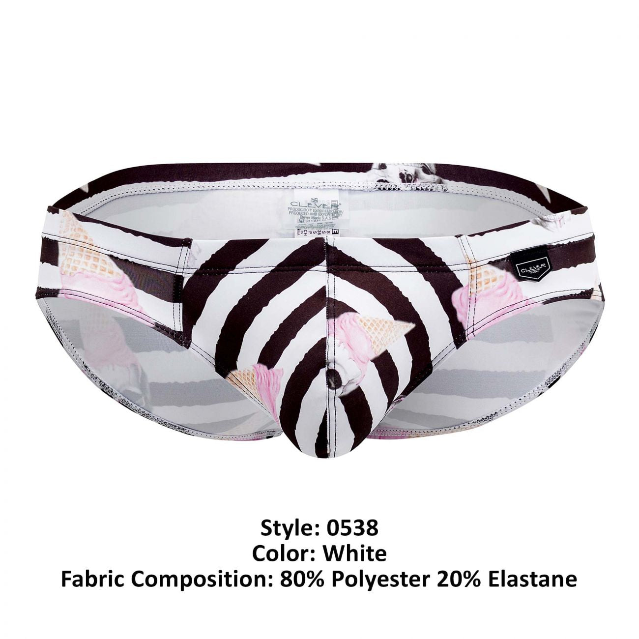 Clever 0538-1 Care Briefs White Multi