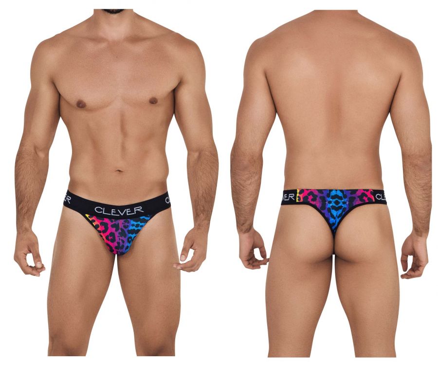 Clever 0557-1 Colors Thongs Black Multi