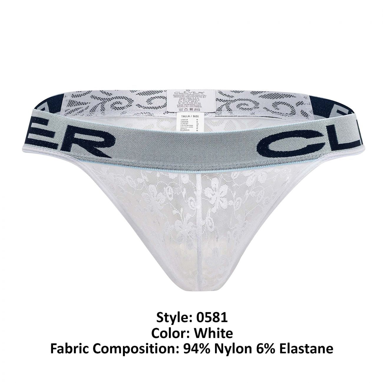 Clever 0581-1 Fantasy Thongs White