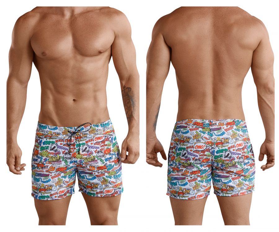 Clever 0673 Okidoky Atleta Swim Trunks White Multi