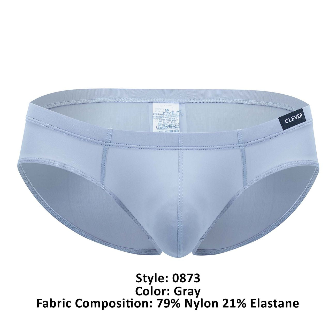 Clever 0873 Latin Briefs Gray