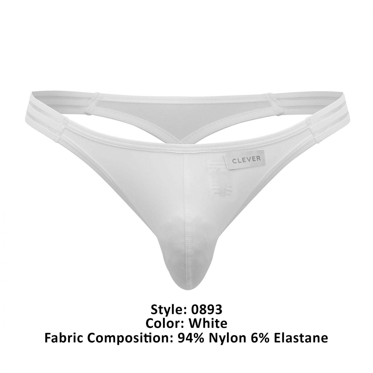 Clever 0893 Shine Thongs White