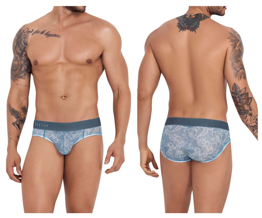 Clever 1213 Avalon Briefs Gray Print