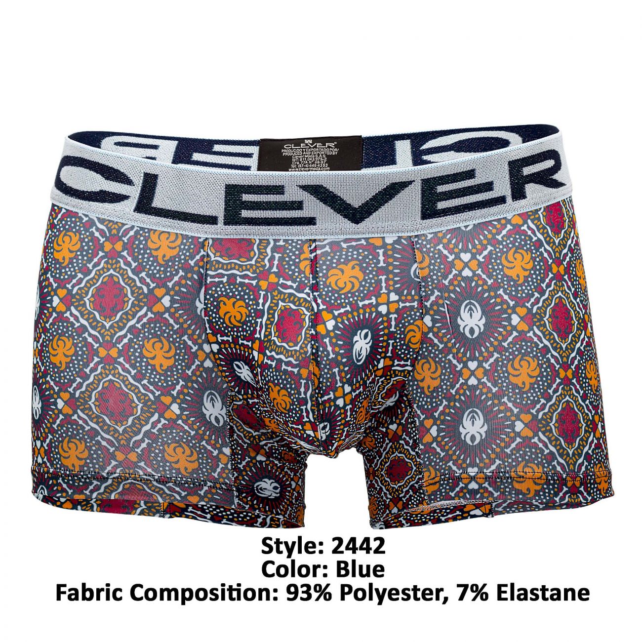 Clever 2442 Tradition Boxer Briefs Blue Multi